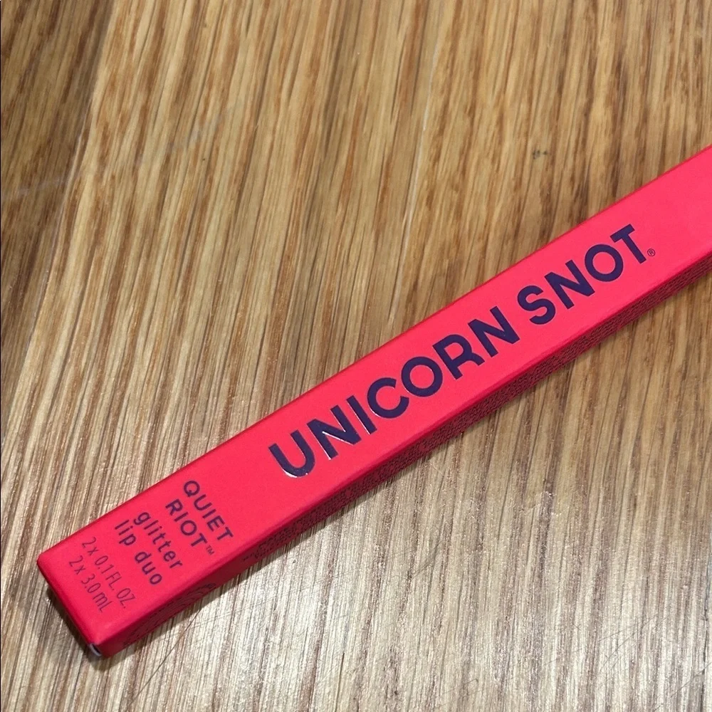 Unicorn Snot Glitter Lip Duo quiet riot true red clash new in box